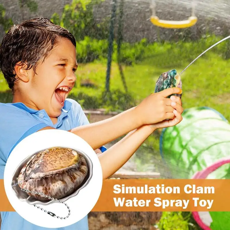 Arroseur pour enfants, nouveauté, jouets de pulvérisation d'eau, en forme de coquille, Type poussoir, jouet amusant, nouveauté, activités de plage pour adultes
