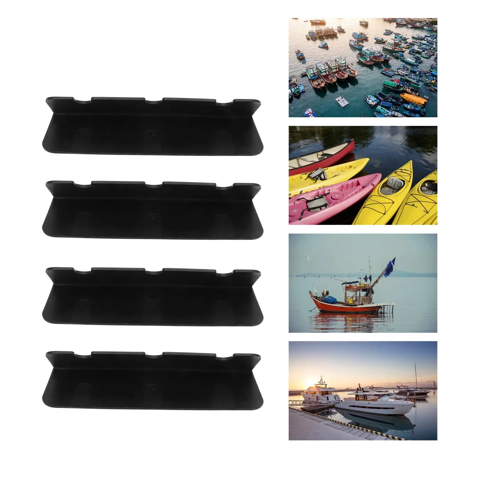 خطاف مقعد قارب قابل للنفخ من كلوريد البولي فينيل ، قوس مشبك للزورق المطاطي القابل للنفخ ، اليخت ، قوارب الكاياك ، ملحقات قارب التجديف ، 4 روض