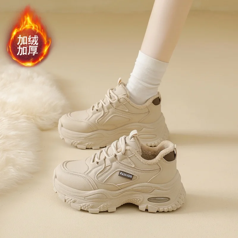 

Women Casual Sports Shoes Winter Women's Sneaker Anti-slip Flats Outdoor Running Walking Shoes Female Vulcanized Shoes tenis