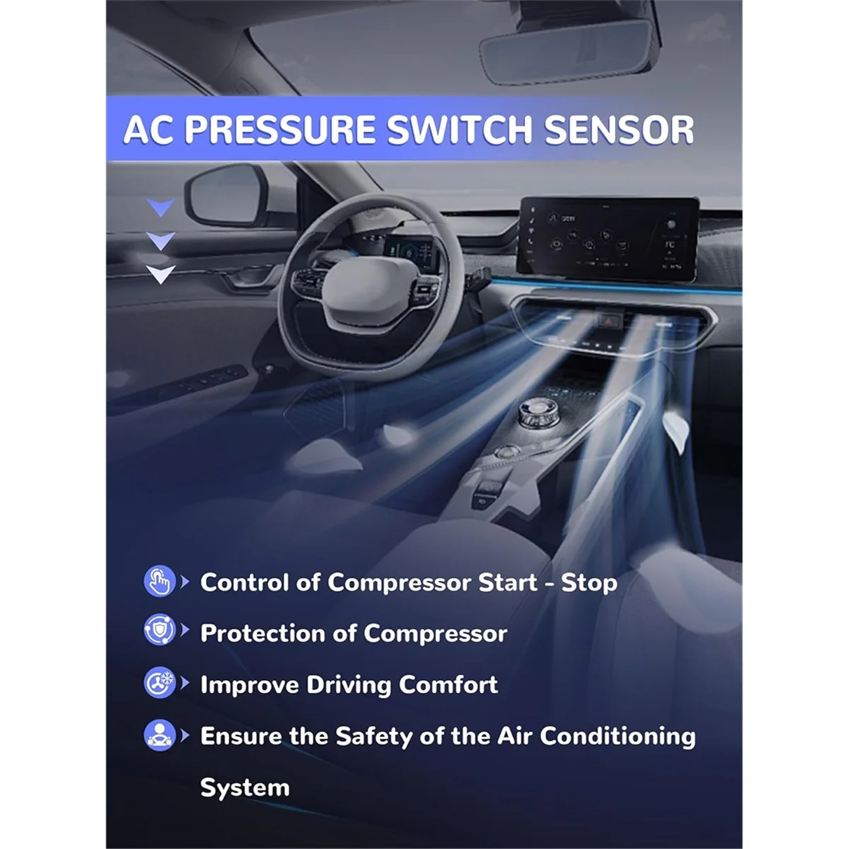 

A83Z датчик давления переменного тока, запасная часть, номер SW 2962C 152962 52466358, датчик давления хладагента для кондиционирования воздуха