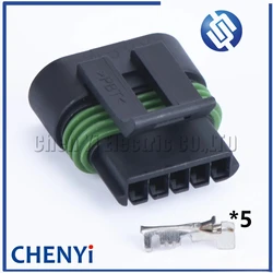 2 set 5 Pin Ignition Coils Plug Automotive Electrical Female Connector 12162825 H2377-5P For GM LS2