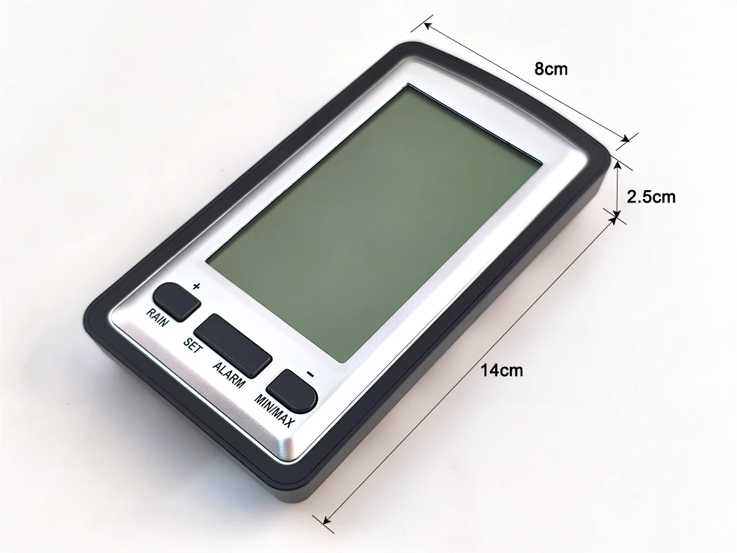 MISOL 1 UNIT 무선 레인미터(온도계 포함), 레인 게이지 온도계용 기상 관측소