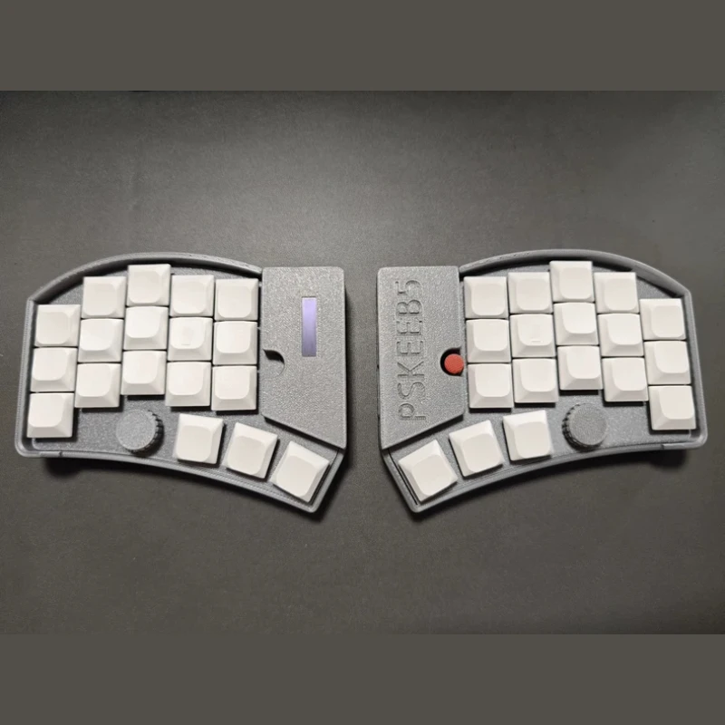 Pskeeb5 3x6 Low Profile Split Keyboard Customized Little Red Dot Dual Mode Wireless Dual Knob OLED Support ZMK Gamer Keyboard