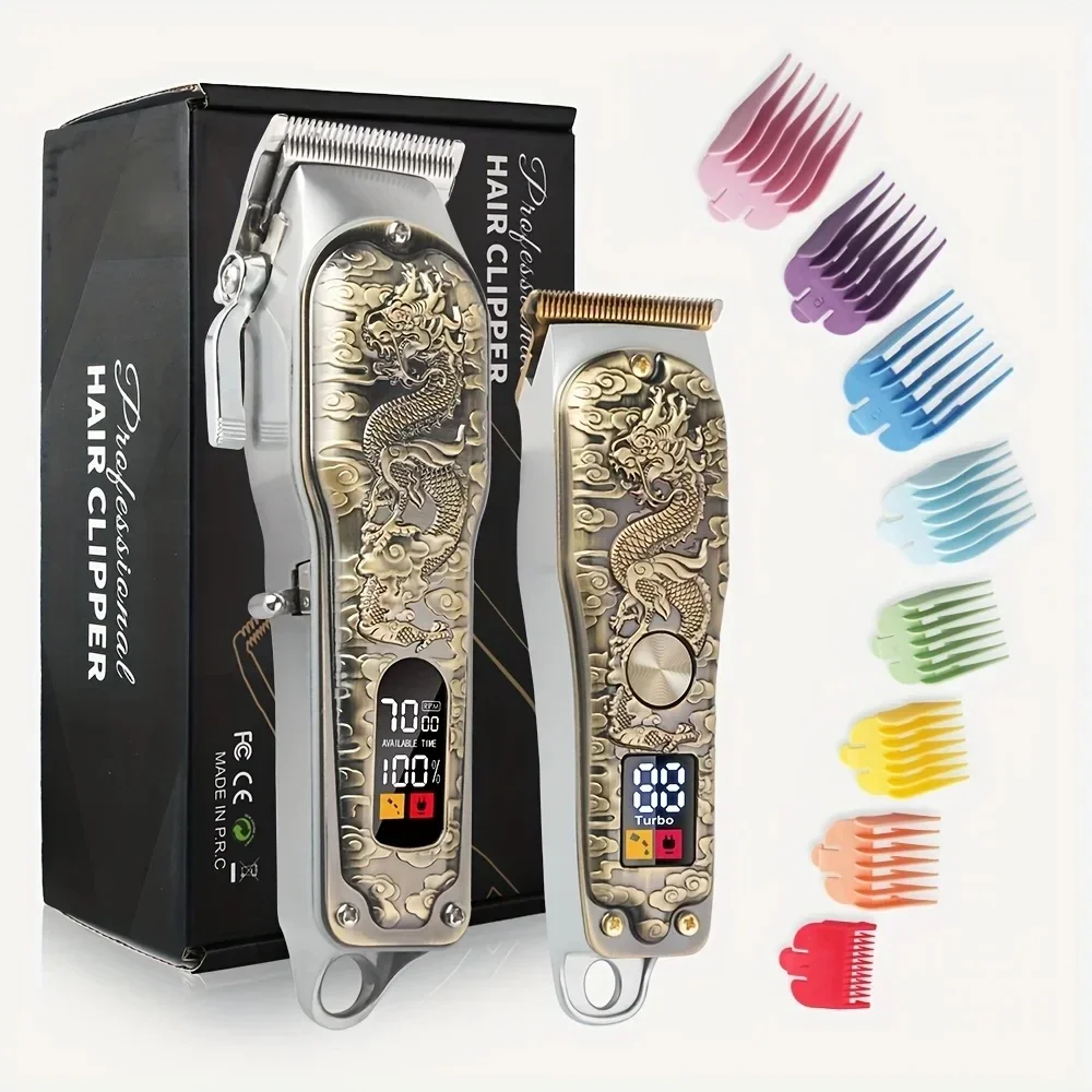 Hair Clippers Trimmers Set Cordless Men's Hair Cutting Machine Professional Beard Trimmer Barber Accessories for Men Holiday