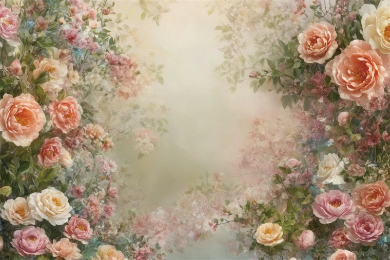 

MOON.QG Spring Flower Wedding Decoration Rose Dreamy Backdrop Photoography Backdrounds Girl Birthday Home Wallpaper Photobooth
