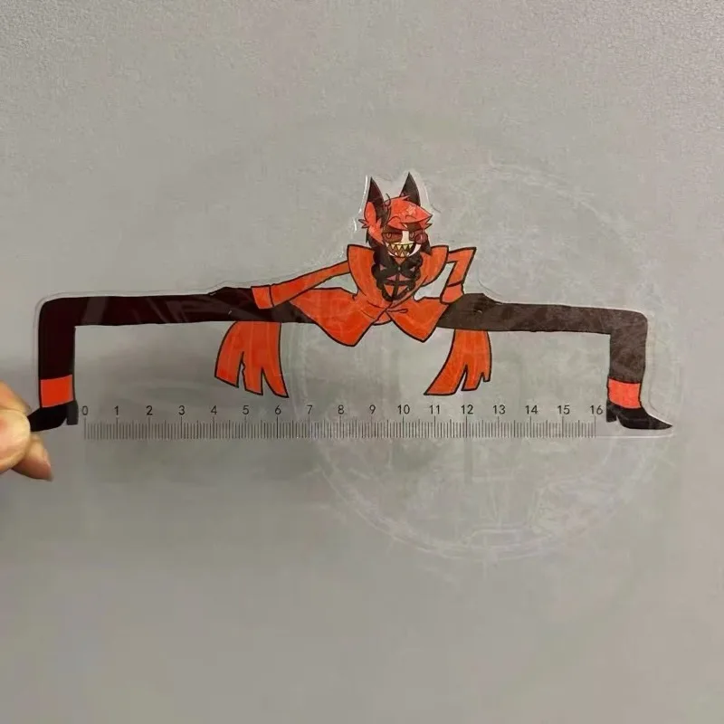 

Hazbin Hotel Angel Dust & Alastor Anime Ruler Cartoon Straight Edge for Students Exam & Study Stationery School Supplies