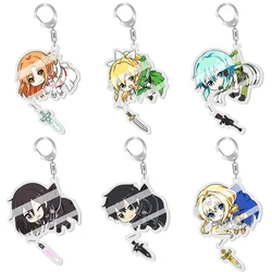 New In 2022 Sword Art Online Acrylic Keychain Anime Cartoon  Kirito Asuna Krito Pendant Acrylic Pendant Fan Gift