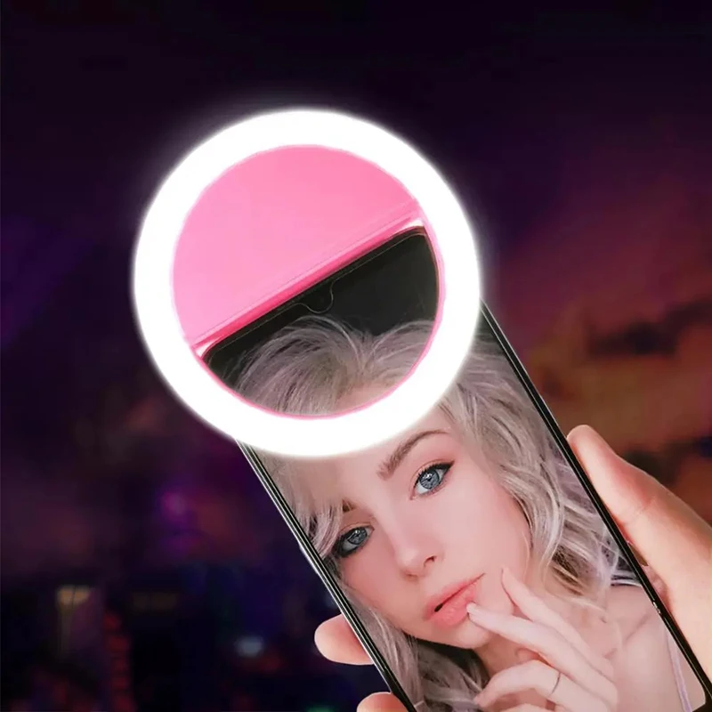 LED Selfie Ring Light Universal Selfie Light Portable Mobile Phone 36 Leds Fill Lamp For IPhone Samsung Laptops Live Video Lamp