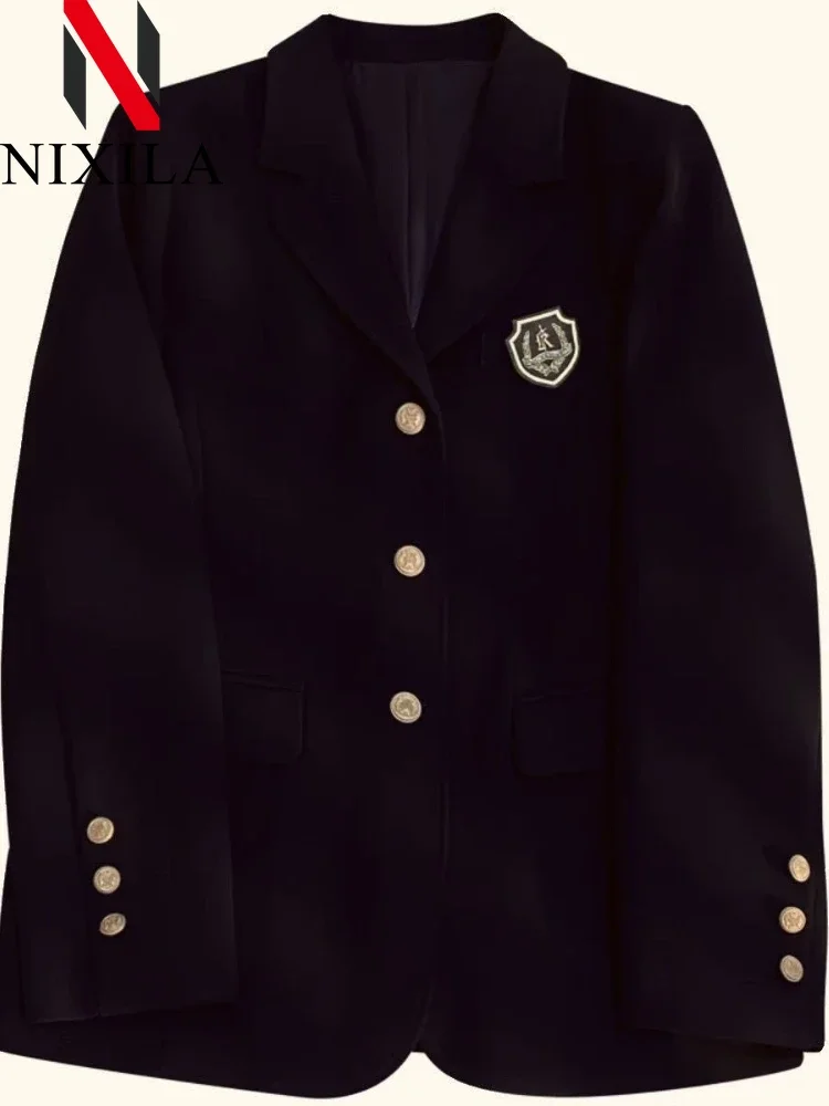 New in Spring Autumn Elegant Women's Blazer Korean Fashion Women's Jacket Vintage Luxury Female Coats Splice Office Lady Clothes