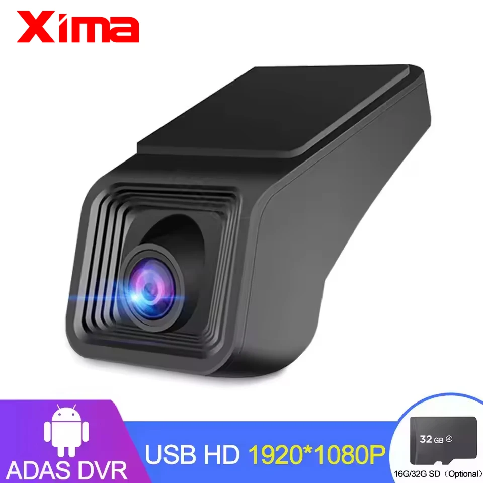 XIMA 8X DVR Car Dashcam Full HD 1080P ADAS Car DVR Video Recorder Dash Cam Night Version parking For Car Radio Android Player