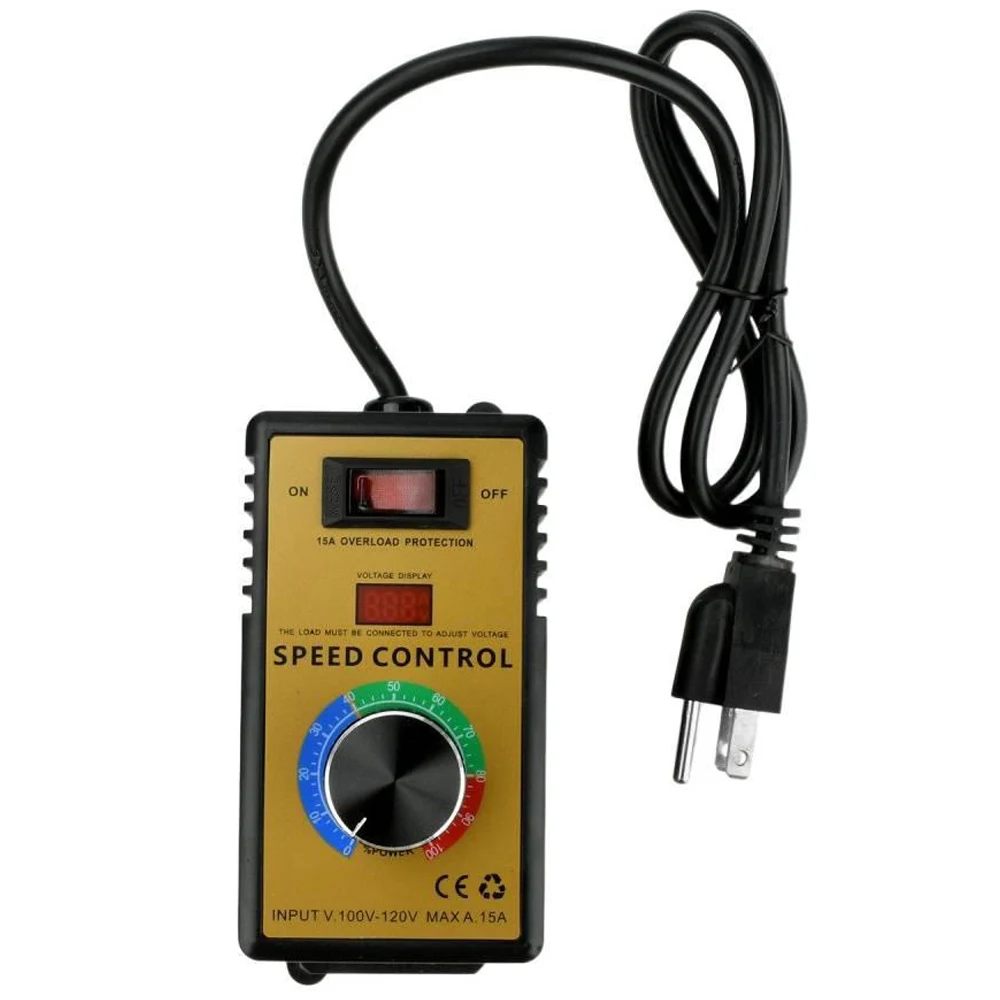 AC220V/AC110V 10A Electronic Voltage Regulator Speed Controller 4000W Fan Power Tools Controller with Overload Protection