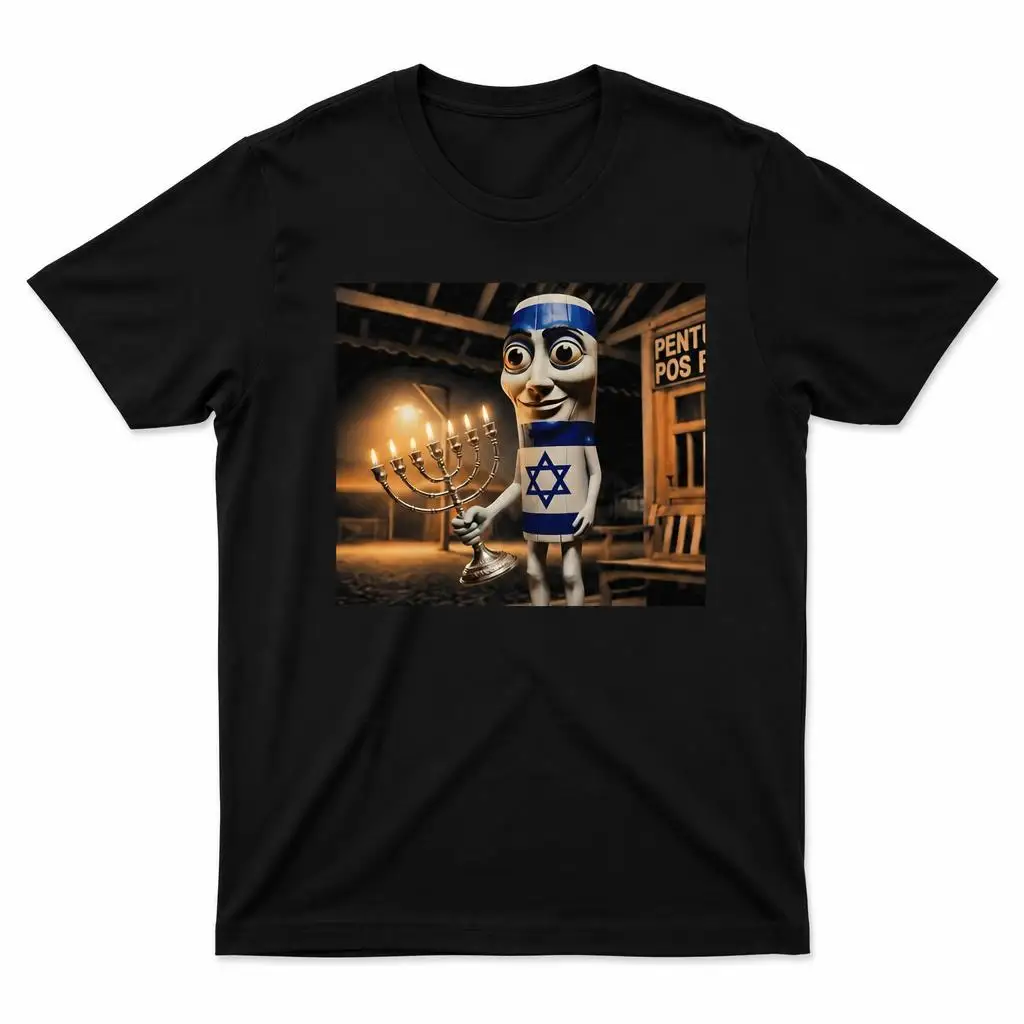 Tung Tung Tung Sahur Jewish Meme T Shirts Casual Tees Short Sleeve Round Collar T-Shirt Pure Cotton Tops
