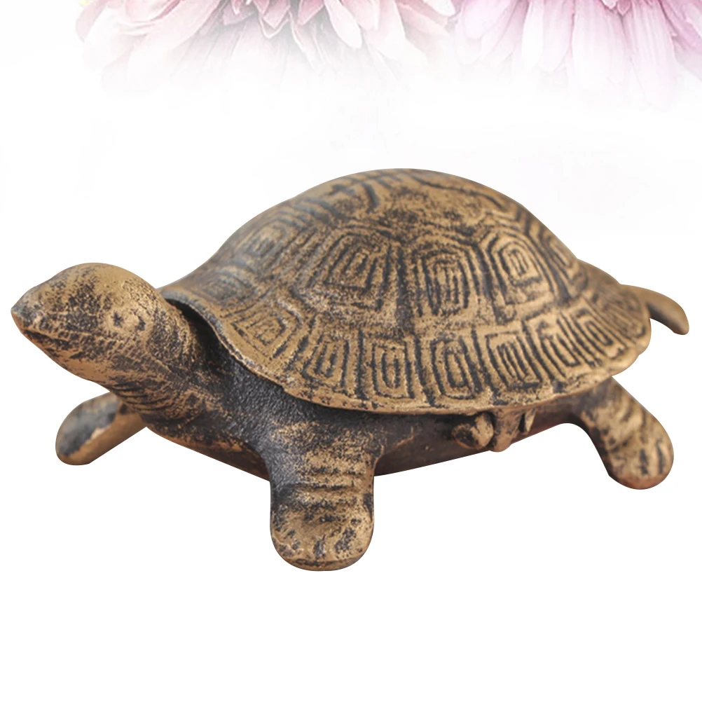 

1pc Metal Turtle Ashtray Fashion Cigar Creative Cigarette Smoking Iron Art Decor Home Office Simple Design Floor Table