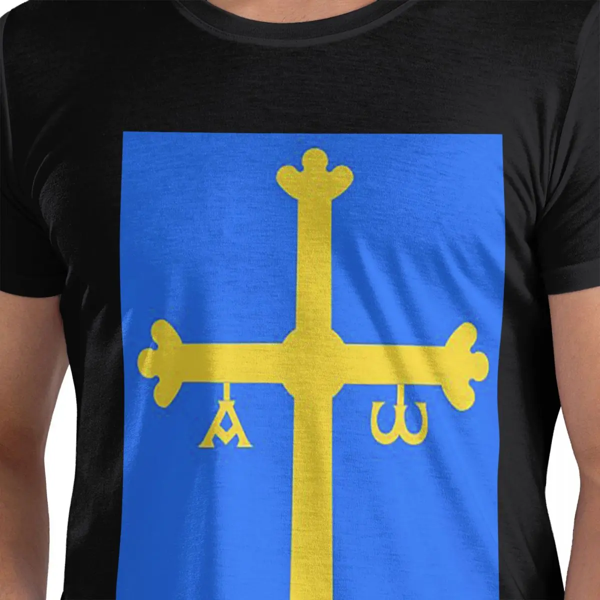 

Asturias Flag 100% Cotton T-Shirt Men's Classic T Shirts Men O-Neck Short Sleeve S-6XL