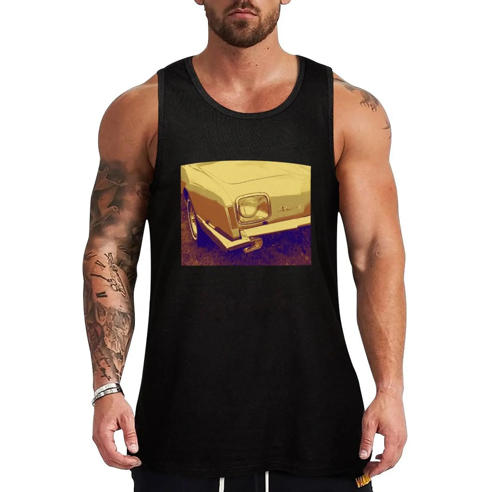 Avanti II Gold Tank Top summer muscle t-shirt Men's sleeveless gym shirts Men's gym t-shirt