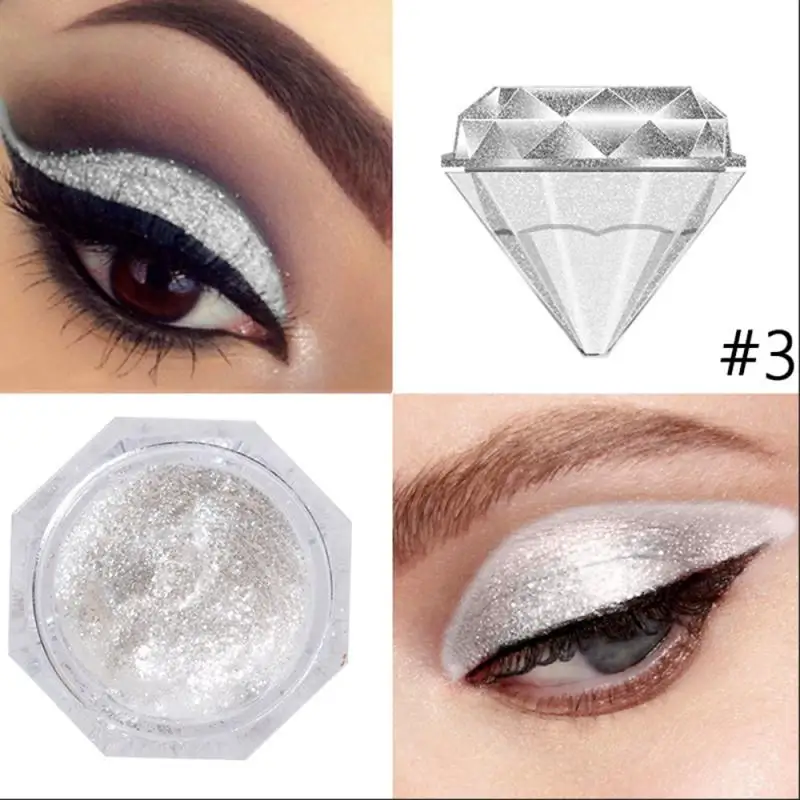 Purple Eye Shadow Silver Gold Shimmer Eyeahdow Cream Eye Makeup Waterproof Glitter Eyeshadow Party Pigment