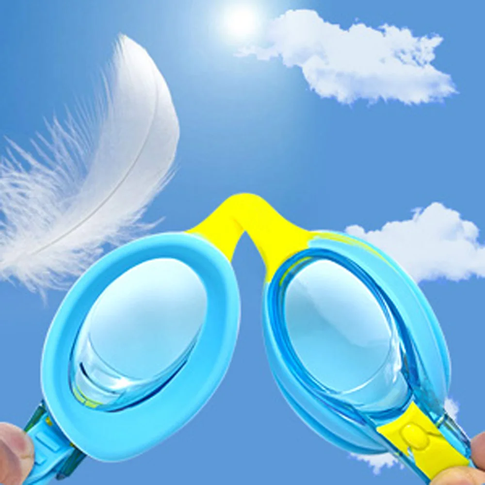 Kids Swim Goggles and Silicone Swim Cap set with Nose Clip Earplugs,Waterproof No Leaking Anti Fog UV Protection for Boys Girls
