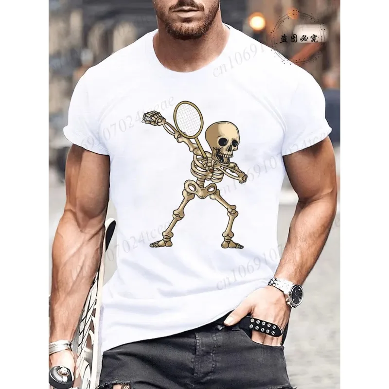 

Мужская повседневная футболка для игроков по бадминтону с принтом, модная футболка с коротким рукавом, спортивная футболка для игроков по команде, женские и мужские топы, всесезонная спортивная одежда