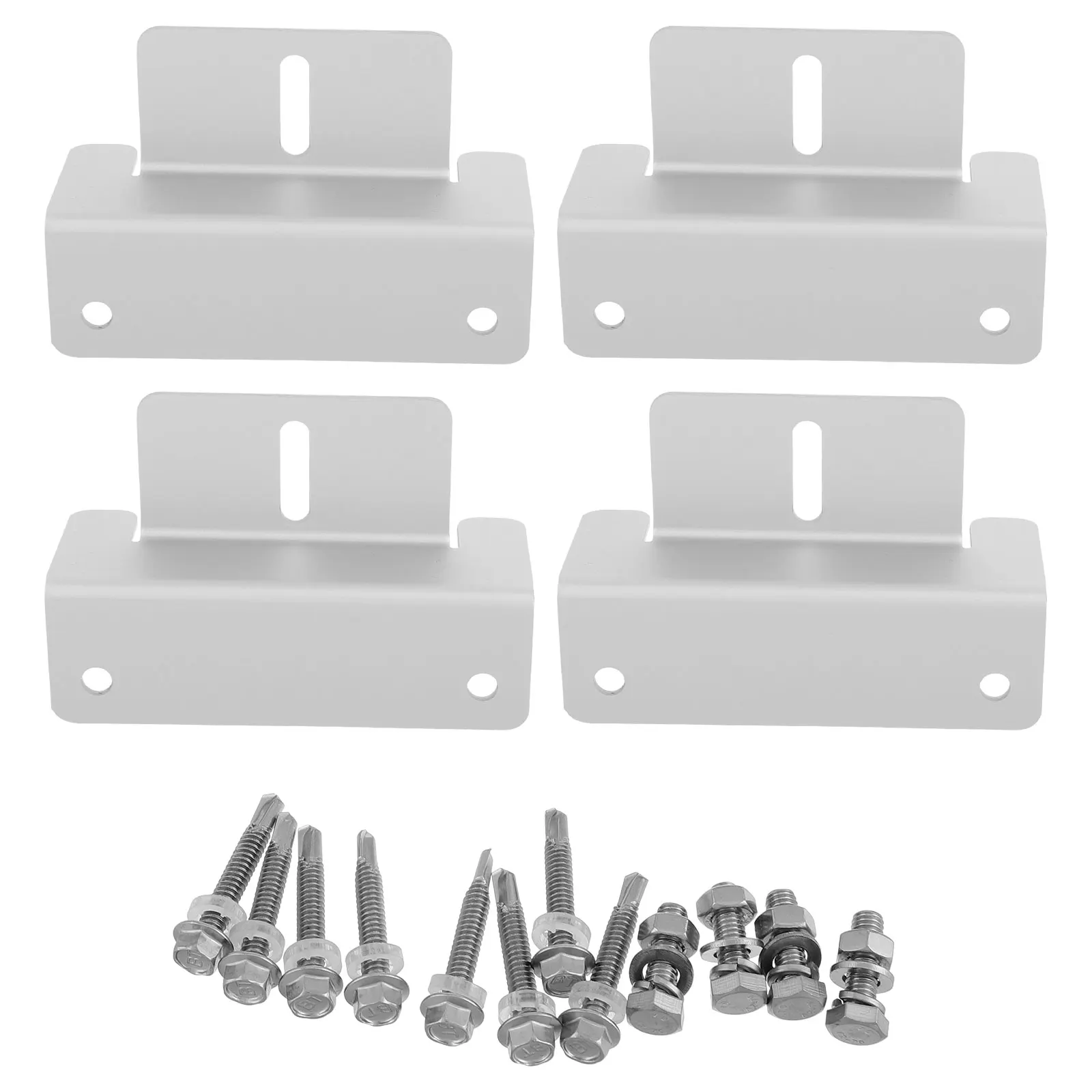 

Aluminum Alloy Solar Panel Brackets ZShape Lightweight Durable RV Boat Mounting Kits Roof Holder Balcony Accessories