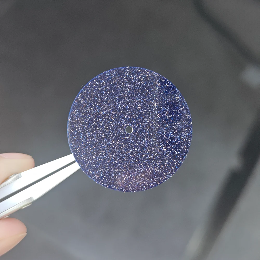 NH35 dial 35mm Dial made of sparkling starry blue-green malachite sandstone cut by CNC machine for NH35/36 ETA2842 Movement