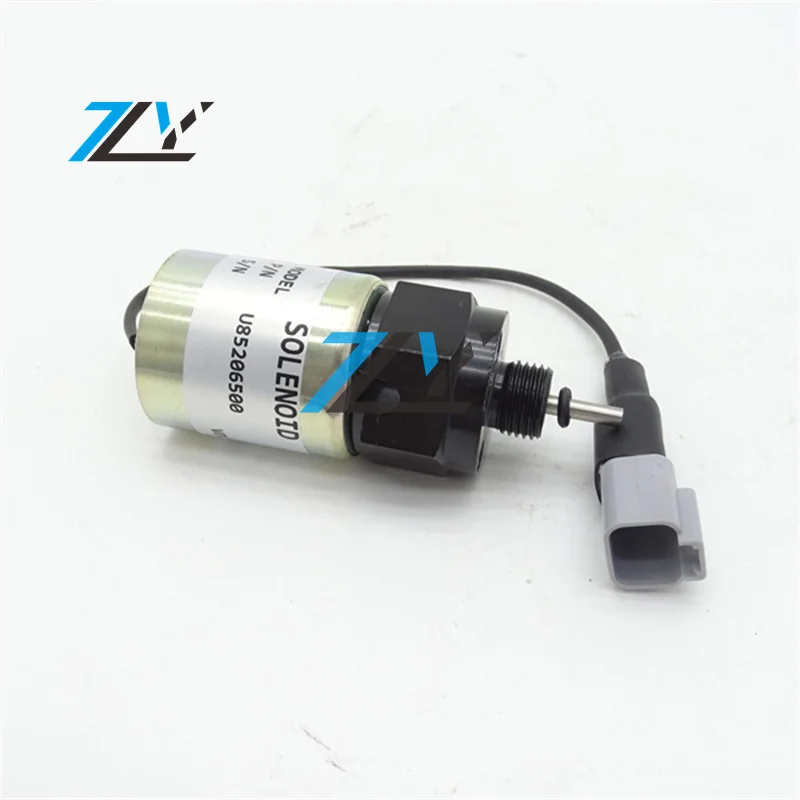 

12V Throttle Solenoid Valve U85206500 For Per kins 400 Series 403D-15 404D-22 404D-22TA Diesel Engine Excavator Parts