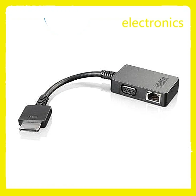 FOR Lenovo ThinkPad OneLink  to VGA/RJ45 Adaptor (Black) New IBM ThinkPad 13/Gen 2, yoga 260, yoga 460  X1 yoga 1st,yoga 14