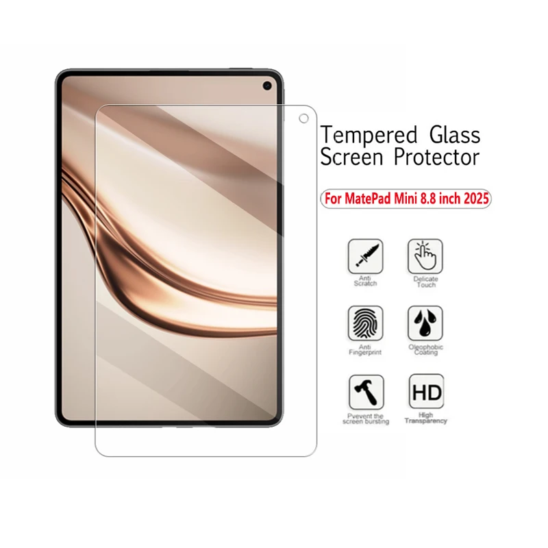 2Pcs Tempered Glass Film For Huawei MatePad Mini 8.8inch 2025 HD Anti Scratch Screen Protector MLR-AL00/MLR-AL10 8.8