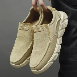 Men Shoes Summer Men Casual Shoes Comfortable Classic Canvas Slip on Loafers For Men Breathable Walking Sneakers Men Loafers