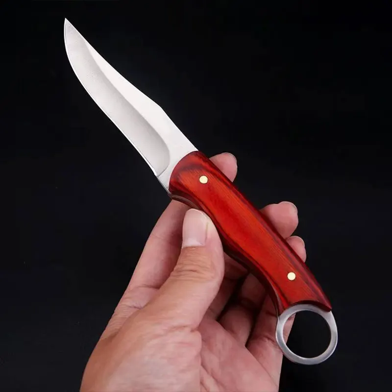 1 piece, stainless steel knife, fruit knife, kitchen tools, kitchen supplies, for home use, outdoor camping, fishing