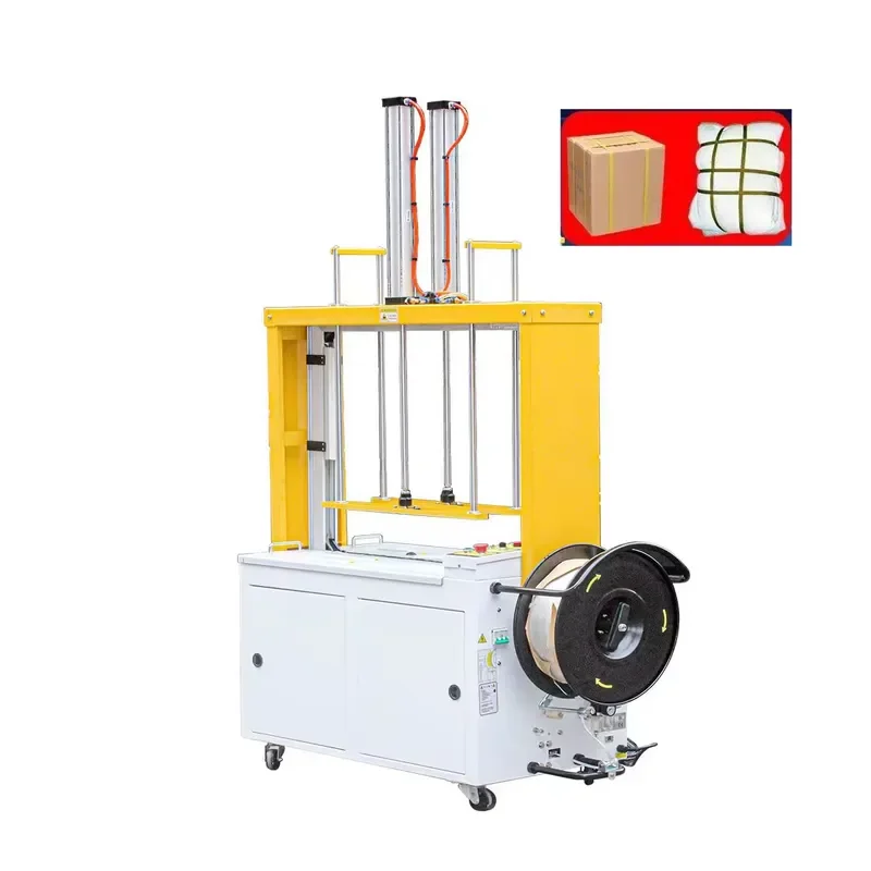 Automatic PP Belt Bale Cotton Coat/Clothings Press Strapping Machine