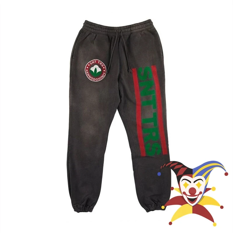 Vintage Saint Washed Sweatpants For Men Women 1:1 Best Quality Jogger Drawstring Pants