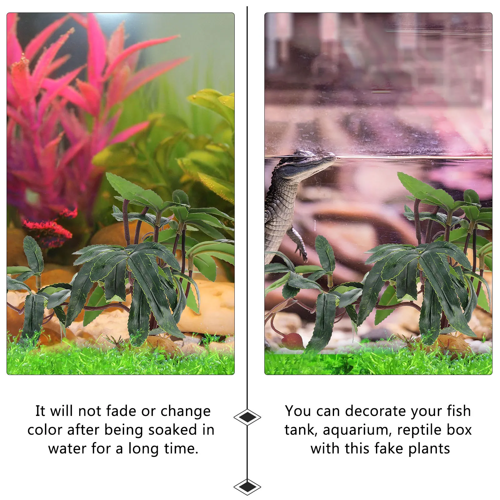 

Simulation Plant Pet Box Green Simulation Landscaping Ornament Reptile Case Decoration Aquarium Plants Supplies