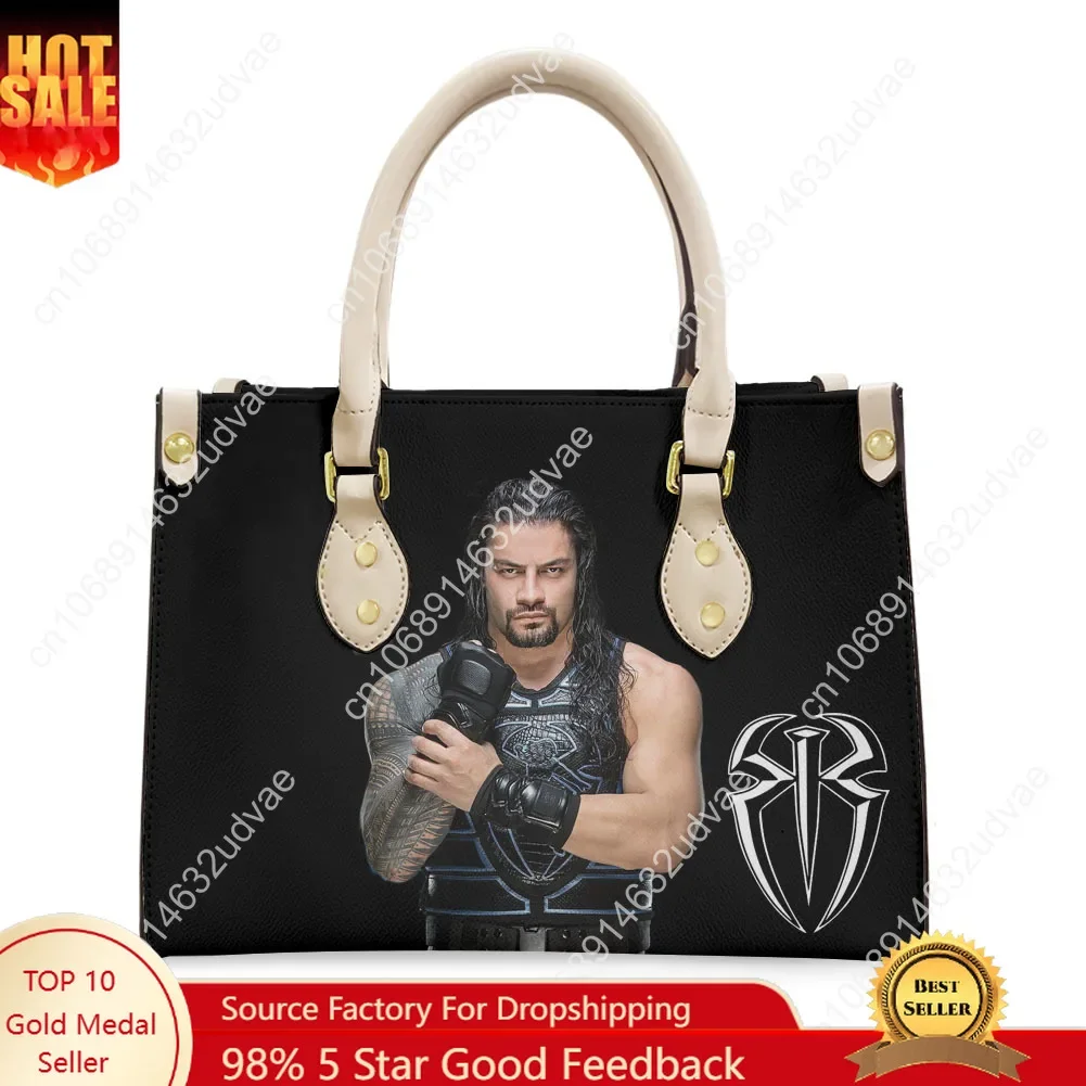 

Сумка-тоут Roman Reigns, женская и мужская, высококачественная, с персонализированным текстом и изображением, из искусственной кожи, для поездок на работу, для покупок, подарочная сумка