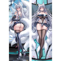 Azur Lane Shinano funda de almohada con estampado de doble cara Dakimakura, fundas de cojín decorativas para cama