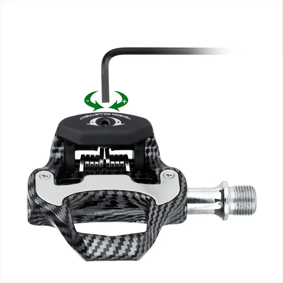 abst-ultralight-road-bike-clipless-pedals-carbon-fiber-plain-pattern-with-sealed-bearings-for-look-systems-locking-pedals