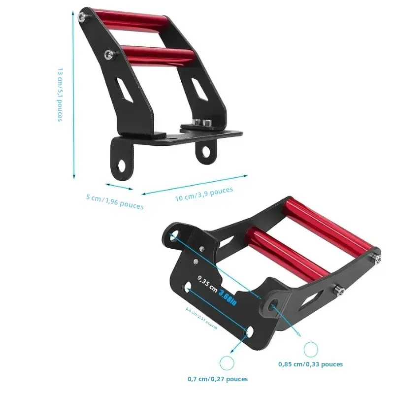 Repose-pieds arrière pour Scooter électrique Kugoo M4, en alliage d'aluminium, Support réduit la pression du pied