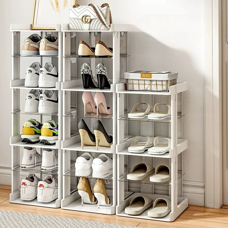 &Slant Vertical Shoe Rack Organizer Shelf Shoe Storage Shelf Multi‑layer Space Saving Stand For Entryway Hallway Home Furniture
