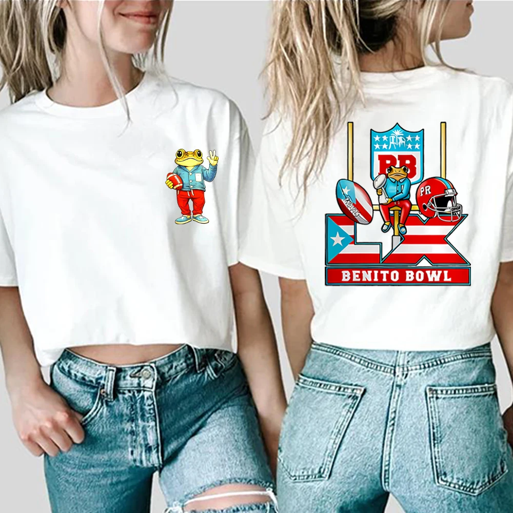Benito Bowl 2026 BAD BUNNY Shirt Puerto Rico Bunny Bowl Halftime Show T-Shirt Game Day Bad Benito Funny Frog Tees Cool Fans Gift