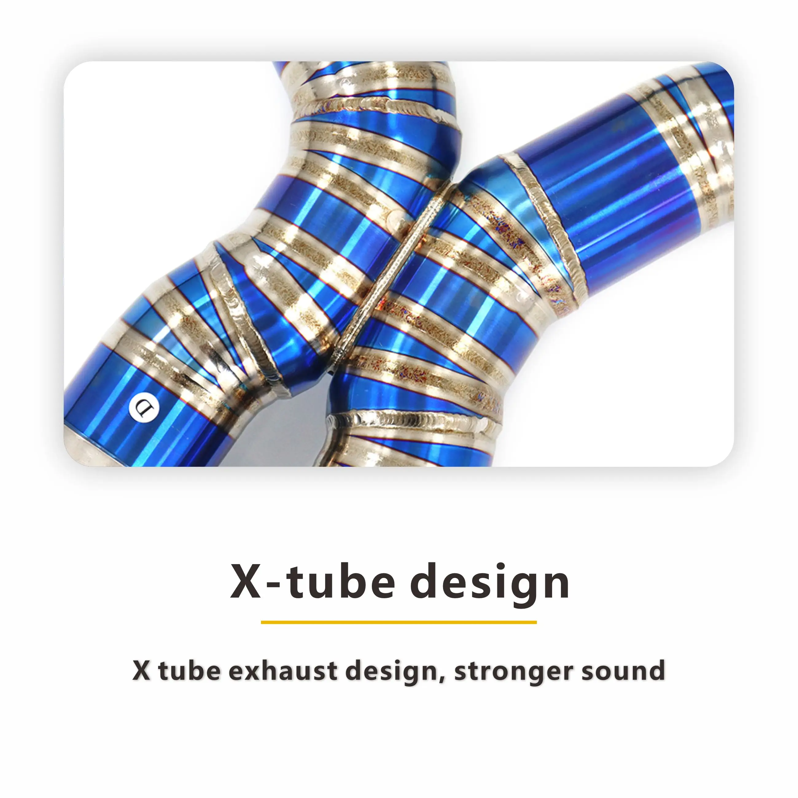 HMD التخصيص Catback لسيارات BMW X5M X6M F95 F96 صمام إلكتروني TC4 العادم مع نصائح كاتم الصوت تصميم X-Pipe #4