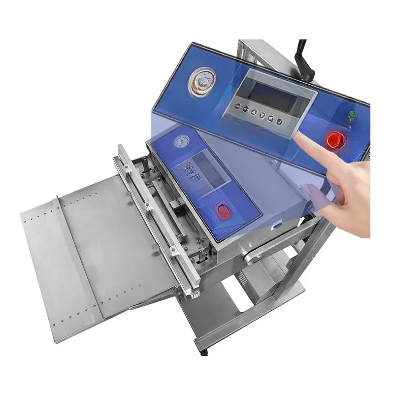 Dry and wet vertical vacuum packaging machine, multi-functional food sealing machine can be vacuum packaging machine