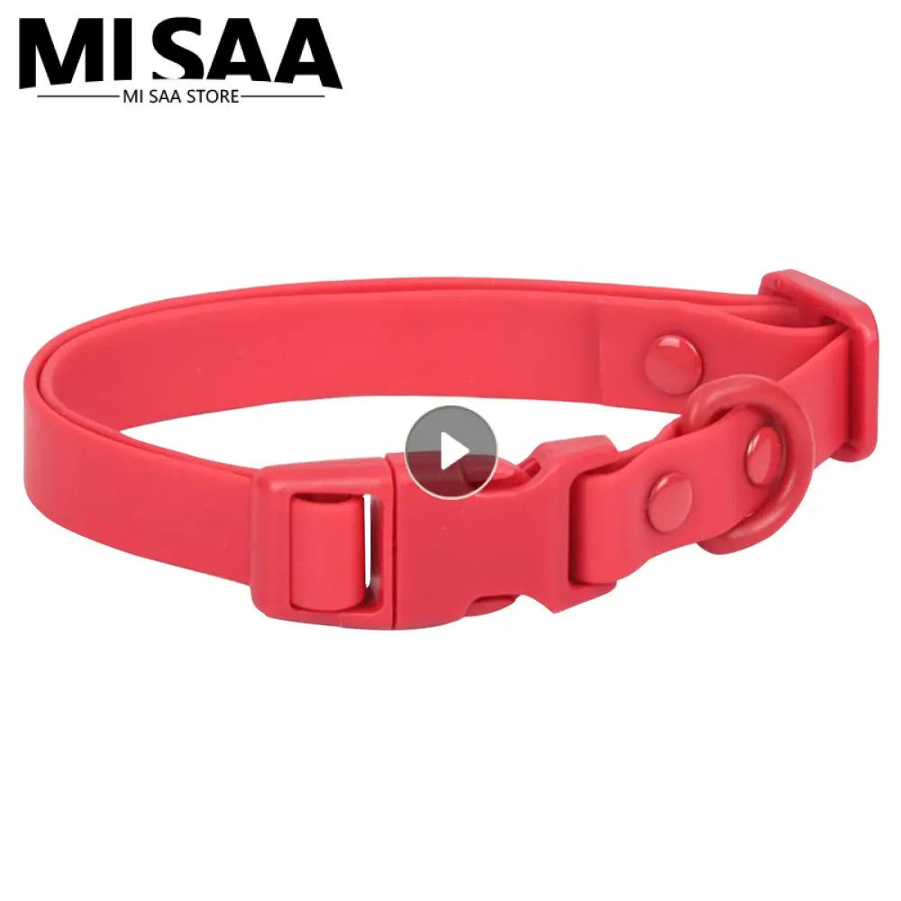 Pet Collar Pet Soft Adjustable Easy To Clean Dog Collars And Leads Pvc Collar Waterproof And Rust-proof Pvc High Quality Collar