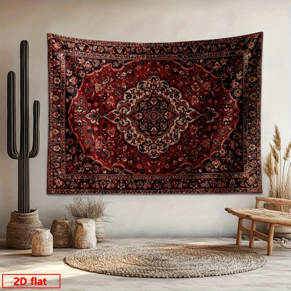 Vintage Bohemian Persian Oriental Tapestry Wall Hanging Large Decorative Textile Art for Boho Home Decor Living Room