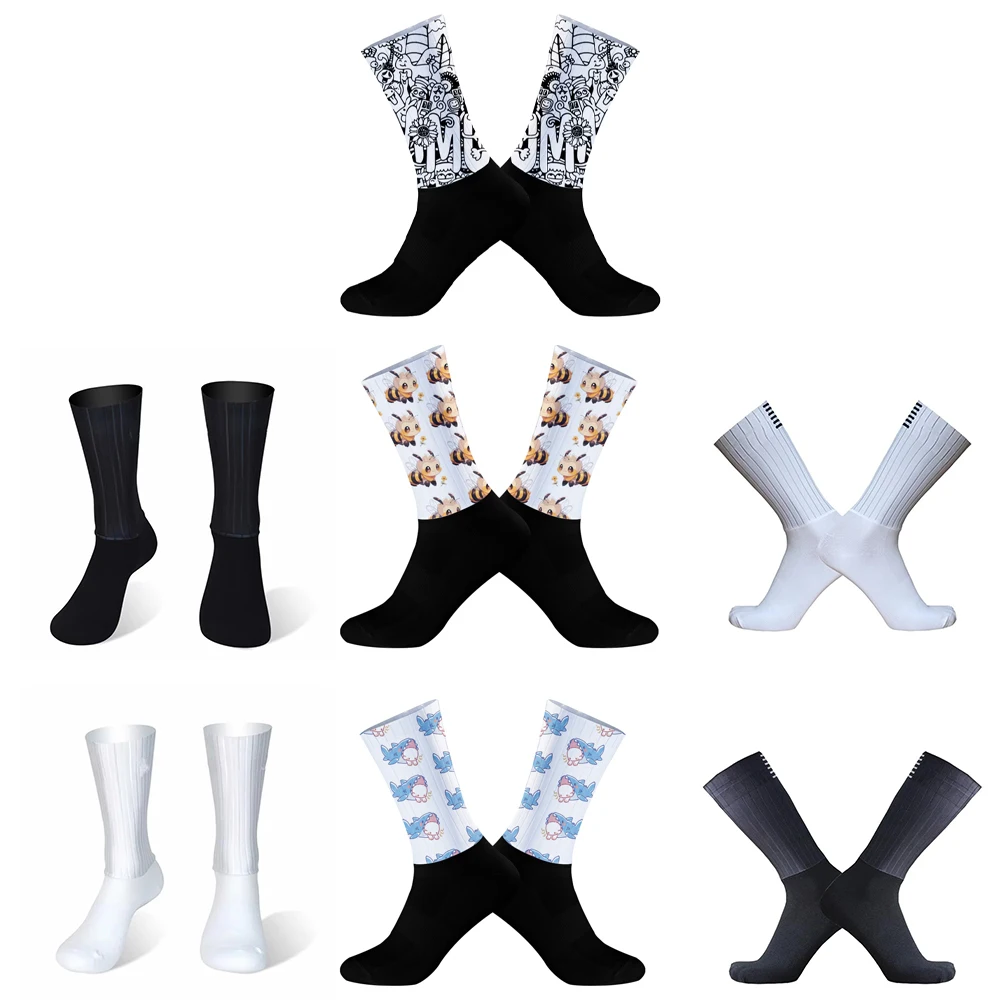 

Велосипедные носки нескользящие спортивные носки лето 2024 Новые велосипедные носки