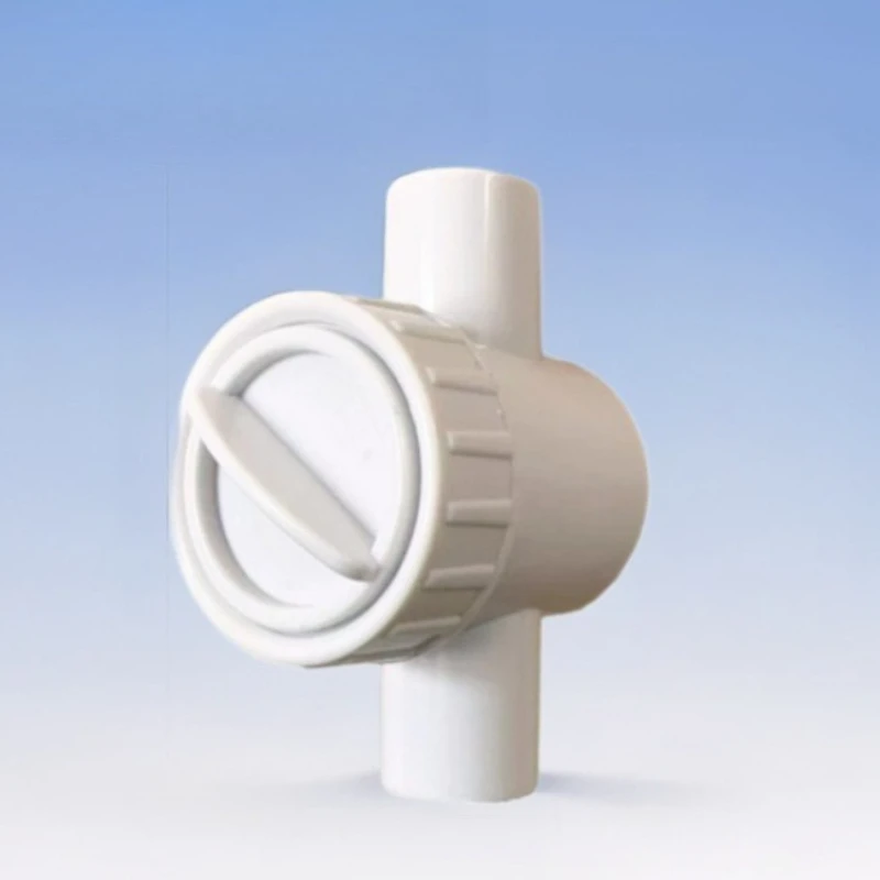 Mute Water Flow Control Valve, PVC Pipe Precise Adjustment Gate Valve for Fish Tank Drainage