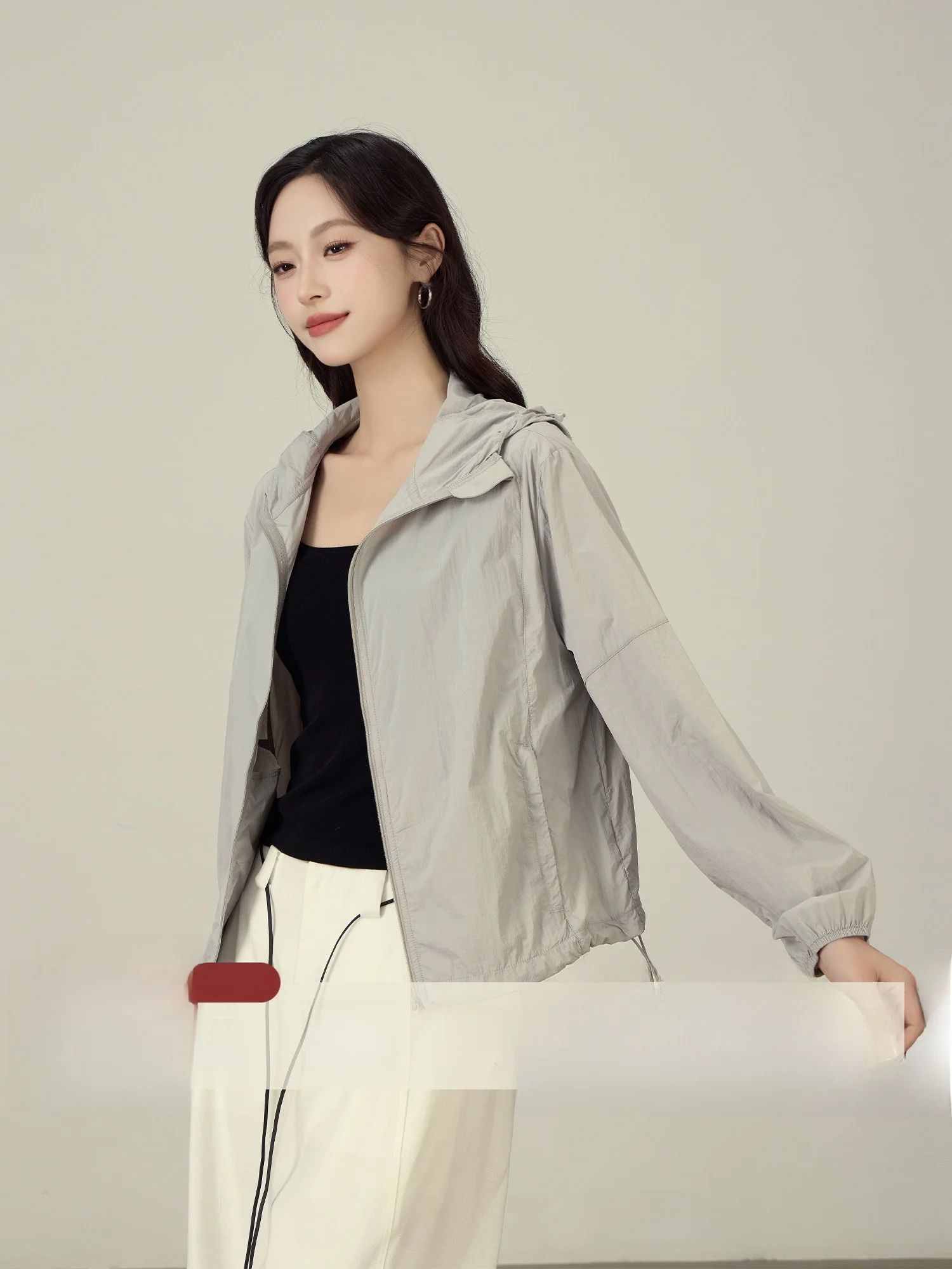 

Легкая летняя женская одежда для защиты от солнца, свободного кроя, с охлаждающим эффектом, УФ-защита, верхняя одежда из нейлоновой ткани