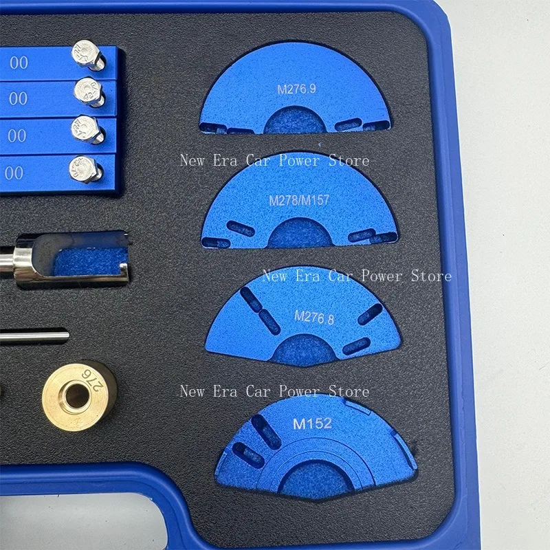 

Подходит для инструмента синхронизации M276. Инструмент для обновления двигателя с добавлением инструмента для сальника топливной форсунки.