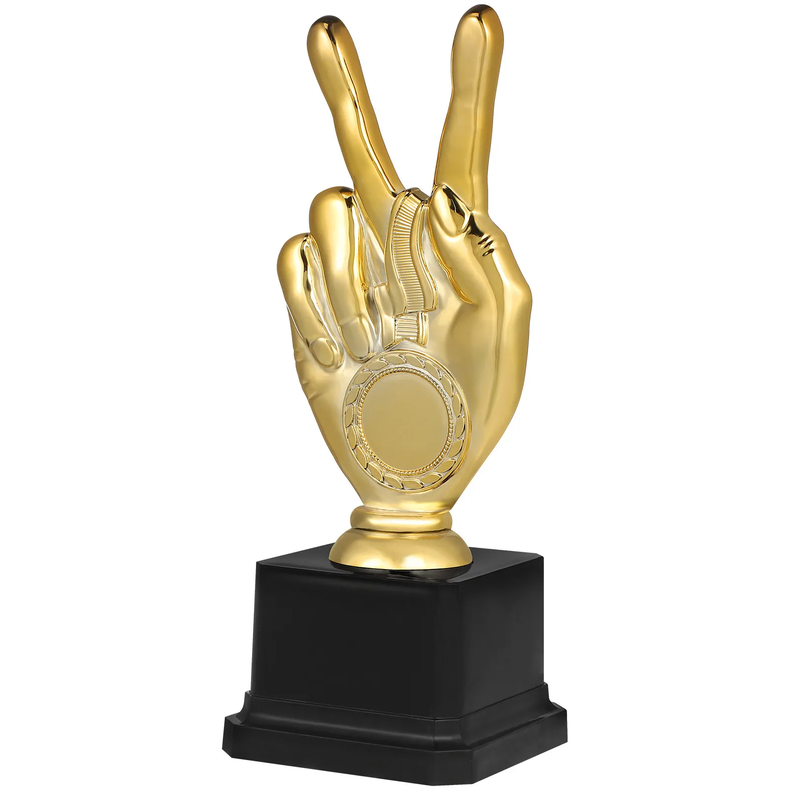 18.5cm Golden Award Trophy Plastic Trophy Cup for Kids School Sports Day Competitions Celebration Prizes Encouragement Gift Bag