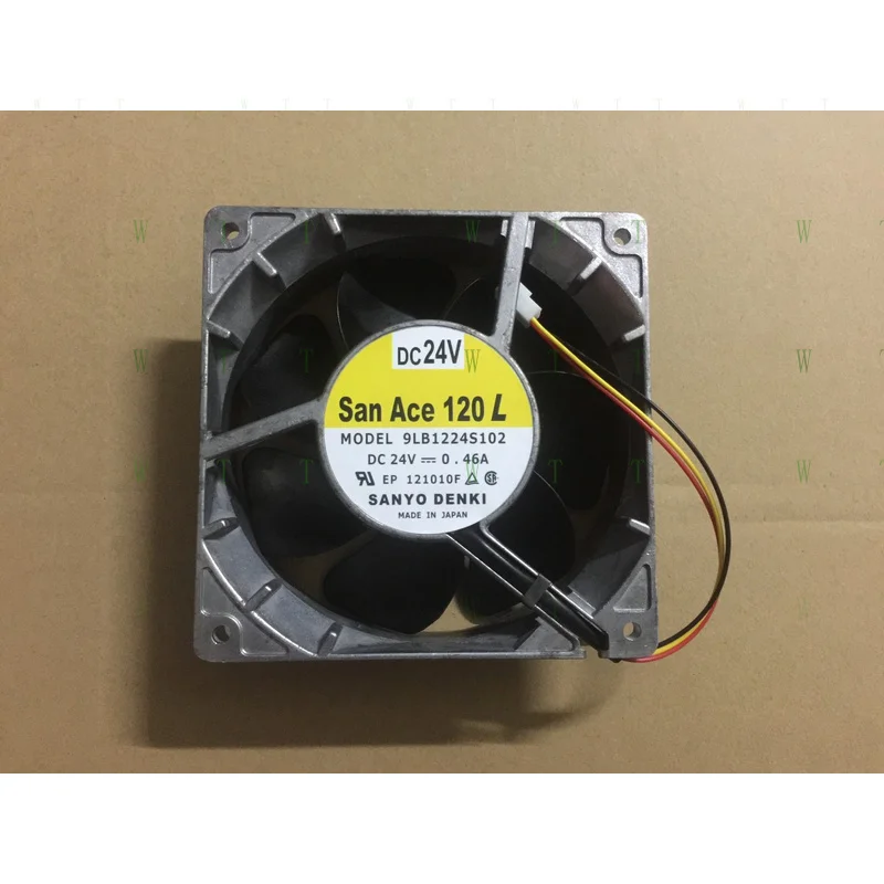 

H 1 PCS FOR SANYO Fan 9LB1224S102 DC 24V 0.46A 12038 12cm 3 PIN Aluminum frame