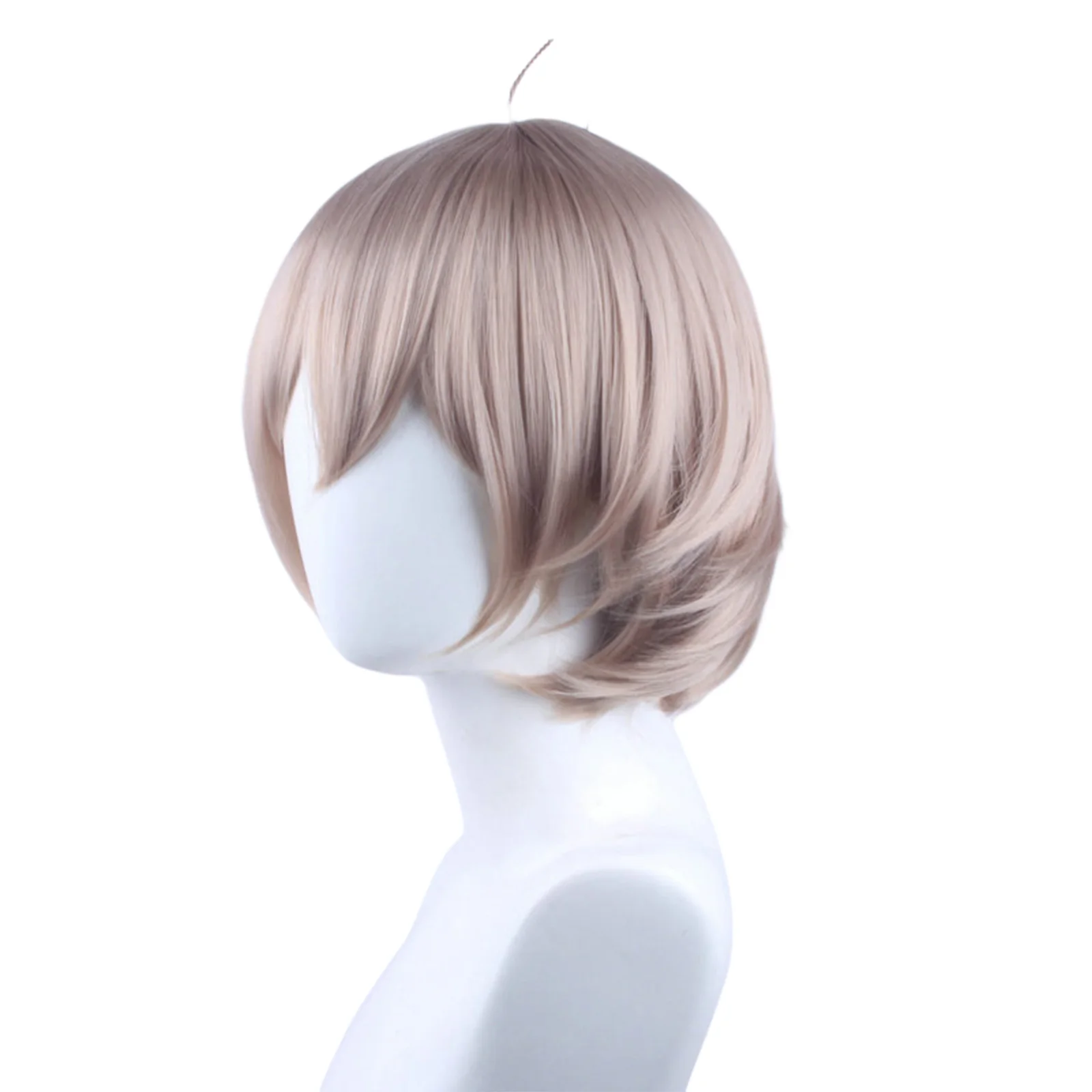 Anime Iwanaga Kotoko Cosplay Pruik Synthetisch Haar Meisjes Hittebestendig Linnen Bruin Kort Blond Haar Pruik Vrouwen Halloween Prop