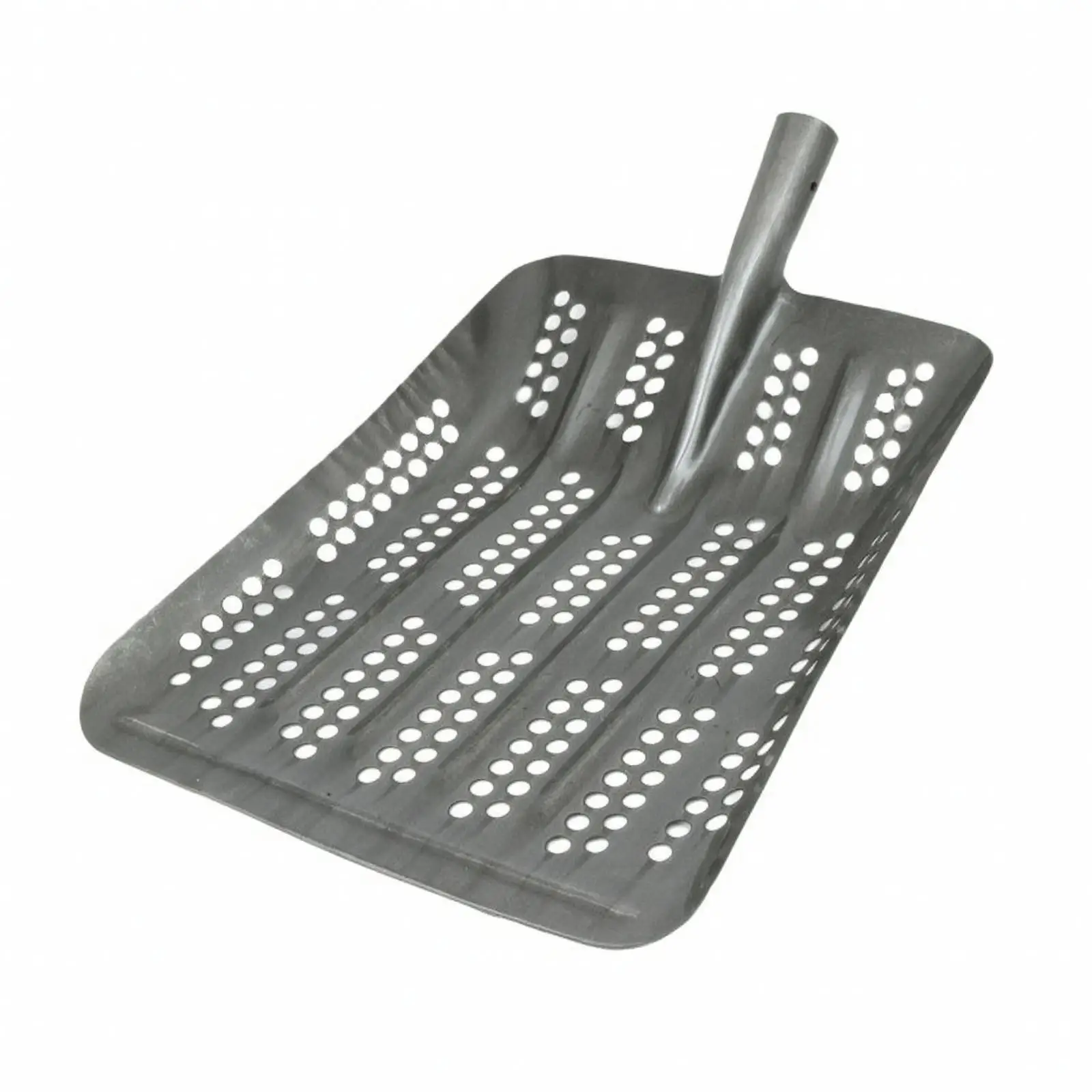 Durable Sand Sieve Shovel for Gardening Heavy Duty Manganese Steel Sifting Tool with Round Hole Head for Soil Debris